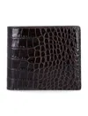 Tom Ford Crocodile-print Leather Wallet In Brown