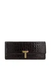 Tom Ford Wallis Squared Sequin Clutch In Brown