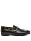 Tom Ford Crocodile-embossed Leather Loafers In Brown
