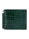 Tom Ford Bi-fold Wallet With Money Clip Feature In Green