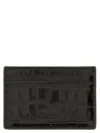 Tom Ford Crocodile Print Leather Card Holder In Black