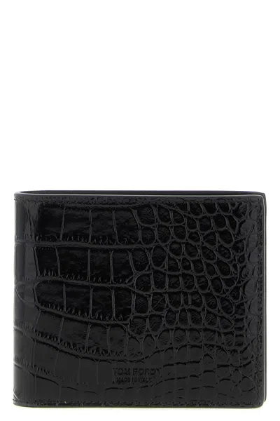TOM FORD CROCODILE LEATHER WALLET