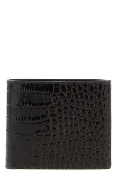 TOM FORD CROCODILE LEATHER WALLET