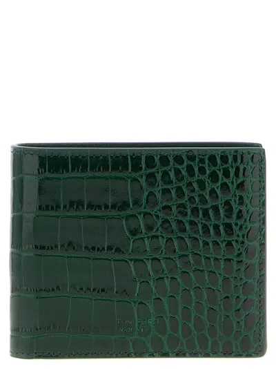 TOM FORD CROCODILE LEATHER WALLET