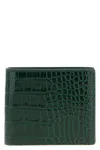 Tom Ford Crocodile Leather Wallet In Green