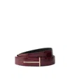 Tom Ford Crocodile Pattern Belt In Orange
