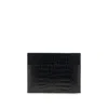 Tom Ford Pouch In Pelle Stampa Coccodrillo In Black
