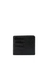 Tom Ford Crocodile Print Leather Wallet In Black