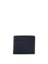 Tom Ford Crocodile Print Leather Wallet In Blue