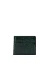 Tom Ford Crocodile Print Leather Wallet In Green