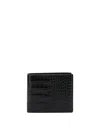 Tom Ford Crocodile Print Leather Wallet Wallets & Card Holders Black
