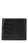 Tom Ford Crocodile Wallet In Black