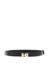 Tom Ford Slim Crocodile Effect Leather Waist Belt In Transparent