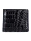 Tom Ford Crocodile-pattern Bifold Wallet In Black