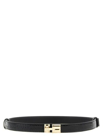 TOM FORD TOM FORD CROCODILE-PRINT CALFSKIN BELT