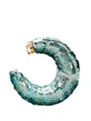 Tom Ford Croissant Earrings In Circle With Sequins