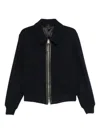 Tom Ford Cropped Black Jacket With Classic Collar In Black