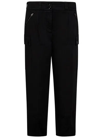 Tom Ford Cropped Cargo Trousers In Black