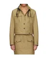 Tom Ford Cropped Jacket In Brown