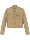Tom Ford Cropped Jacket In Green