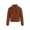Tom Ford Brown Cropped Leather Jacket