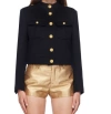 Tom Ford Cropped Military Jacket In Black