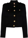 Tom Ford Cropped Wool And Cashmere Jacket In Blue