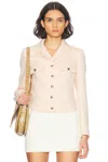 Tom Ford Cropped Safari Jacket In Almost Blush