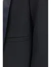 Tom Ford Cropped Single-breasted Wool Blazer In Blue