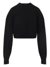 Tom Ford Knitted Sweater In Wool And Cashmere Blend In Black