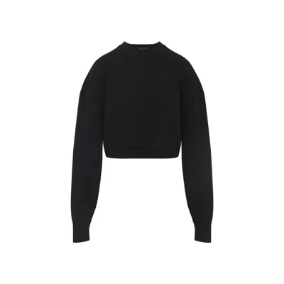 TOM FORD CROPPED SWEATER WITH ROUND NECKLINE