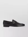 Tom Ford Crossed Strap Formal Loafers In Black
