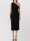 Tom Ford Mini Dress One Shoulder Crystal Brooch
