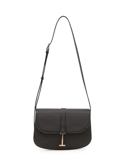 Tom Ford Curved Mini Crossbody Bag In Black