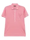 Tom Ford Cut And Sewn Polo Shirt Clothing In Punch Pink