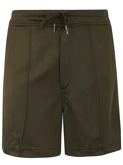 Tom Ford Cut And Sewn Shorts In Dark Olive