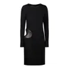Tom Ford Cut-out Detailed Crewneck Mini Dress In Black