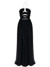 Tom Ford Cut-out Ruched Maxi Dress In Black