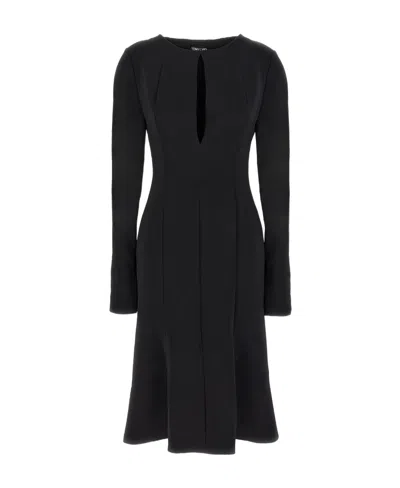 Tom Ford Cut-out Midi Dress In Black