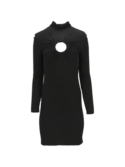 Tom Ford Cut-out Ruched Mini Dress In Black