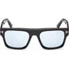 Tom Ford Ft1337 Rectangular Frame Sunglasses In Black