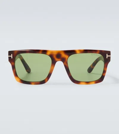 Tom Ford Cyrus 53mm Square Sunglasses In Brown