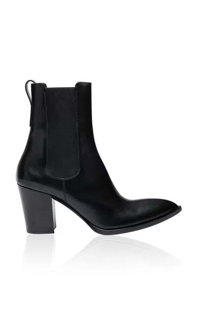 Tom Ford Dagger Ankle Boot In Black