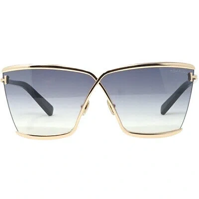 Pre-owned Tom Ford Damen Sonnenbrille Ft0936 Elle-02 28b Sonnenbrille In Rosgold