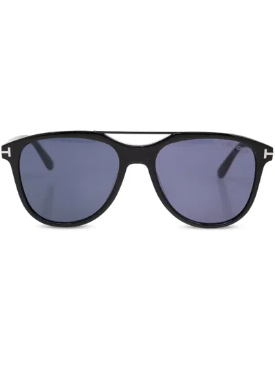 Tom Ford Damian 02 Pilot-frame Sunglasses In Black