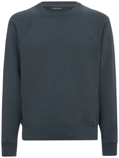 Tom Ford Dark Blue Elegant And Versatile Sweatshirt
