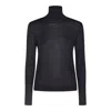 Tom Ford Dark Blue Wool Knitwear In Night Indigo
