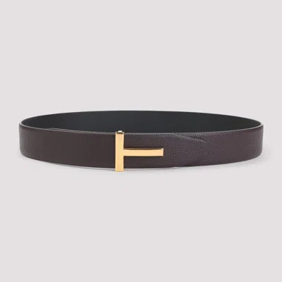 TOM FORD DARK BROWN ICON BELT
