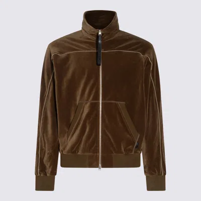 Tom Ford Dark Green Cotton Sweatshirt In Olive