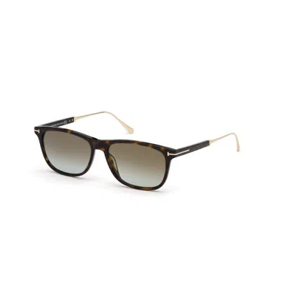 Tom Ford Dark Havana Men's Sunglasses | Acetate Frame | Carryover Collection In Brown
